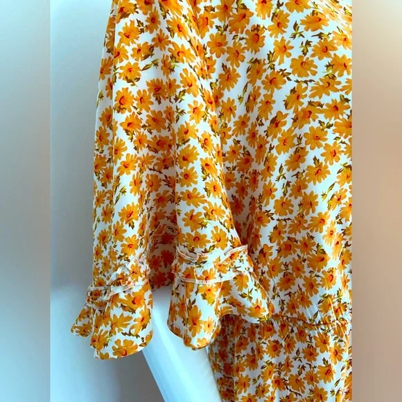 You + All Orange, White & Yellow Floral Dress Size AU20 $20 🧡 - Picture 6 of 16